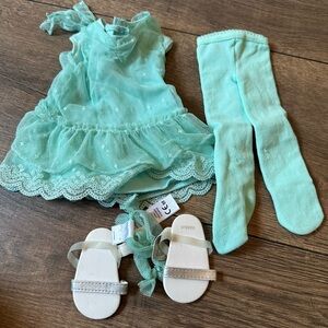 American Girl Doll outfit and shoes.  All like new and great condition